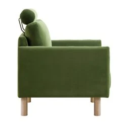 Timber Fern Green Velvet Armchair 21 Timber Fern Green Velvet Armchair -FINZ Furniture Shop GCSF 2348 MOSS VEL 1ST WB4