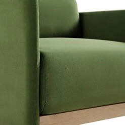 Timber Fern Green Velvet Armchair 24 Timber Fern Green Velvet Armchair -FINZ Furniture Shop GCSF 2348 MOSS VEL 1ST detail1