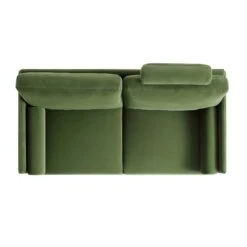 Timber Fern Green Velvet Sofa, 2-Seater 23 Timber Fern Green Velvet Sofa, 2-Seater -FINZ Furniture Shop GCSF 2348 MOSS VEL 2ST WB4