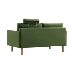 Timber Fern Green Velvet Sofa, 2-Seater 25 Timber Fern Green Velvet Sofa, 2-Seater -FINZ Furniture Shop GCSF 2348 MOSS VEL 2ST WB6