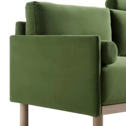 Timber Fern Green Velvet Sofa, 2-Seater 27 Timber Fern Green Velvet Sofa, 2-Seater -FINZ Furniture Shop GCSF 2348 MOSS VEL 2ST detail1