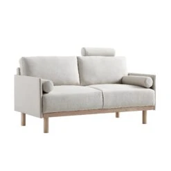 Timber Oatmeal Fabric Sofa, 2-Seater 20 Timber Oatmeal Fabric Sofa, 2-Seater -FINZ Furniture Shop GCSF 2348 OAT FAB 2ST WB1