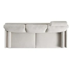 Timber Oatmeal Fabric Sofa, 3-Seater -FINZ Furniture Shop GCSF 2348 OAT FAB 3ST WB4