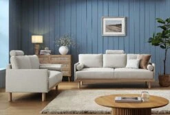 Timber Oatmeal Fabric Sofa, 3-Seater -FINZ Furniture Shop GCSF 2348 OAT FAB group2