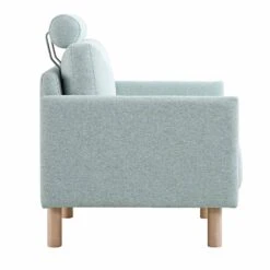 Timber Sage Green Fabric Armchair 23 Timber Sage Green Fabric Armchair -FINZ Furniture Shop GCSF 2348 SAGE FAB 1ST WB3