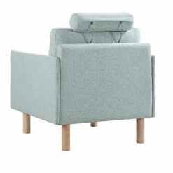 Timber Sage Green Fabric Armchair 25 Timber Sage Green Fabric Armchair -FINZ Furniture Shop GCSF 2348 SAGE FAB 1ST WB5
