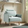 Timber Sage Green Fabric Armchair 1 Timber Sage Green Fabric Armchair -FINZ Furniture Shop GCSF 2348 SAGE FAB 1ST main