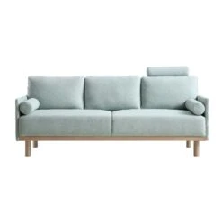Timber Sage Green Fabric Sofa, 3-Seater -FINZ Furniture Shop GCSF 2348 SAGE FAB 3ST WB1