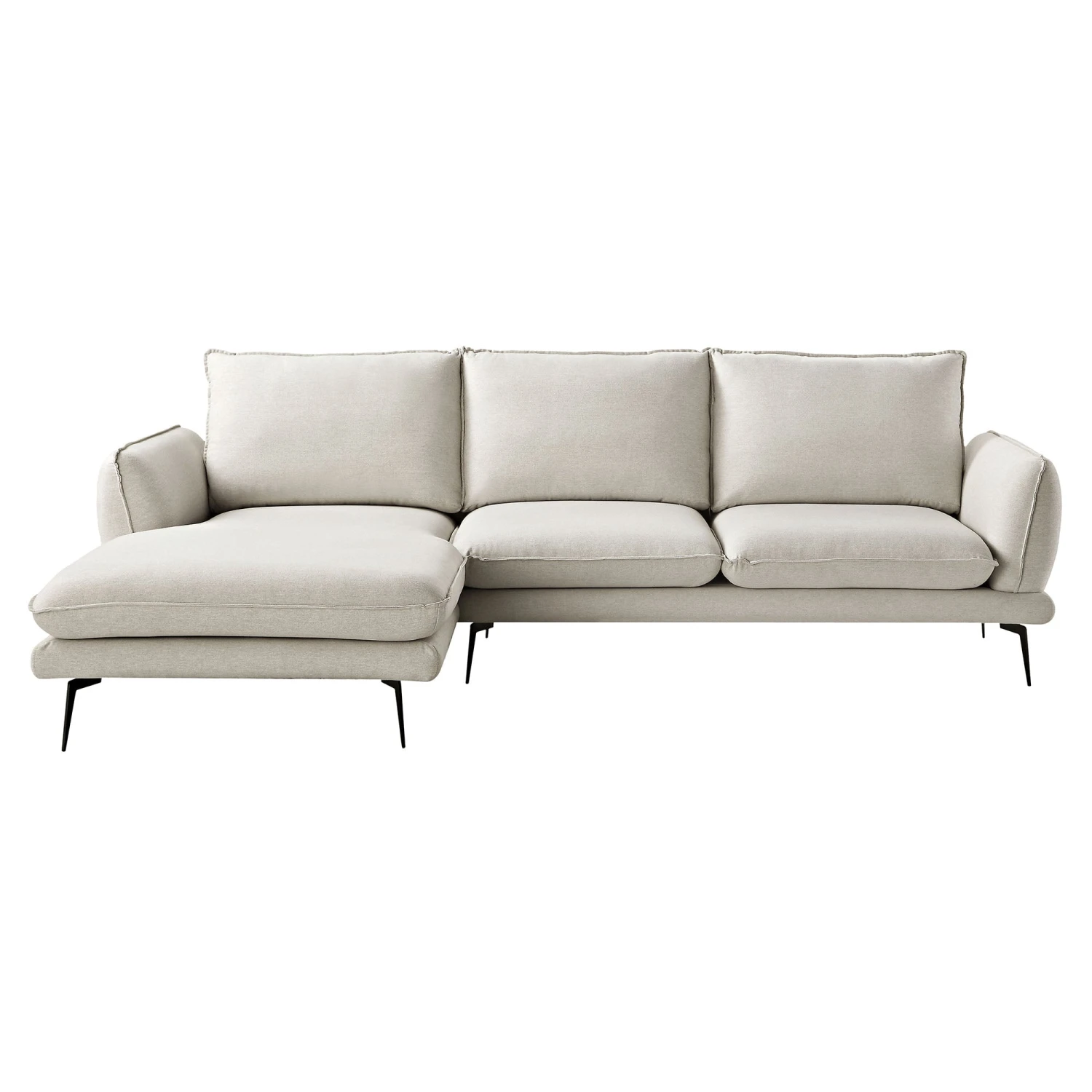 Obriel Oatmeal Fabric Sofa, Grande Chaise Sofa Left Hand 7 Obriel Oatmeal Fabric Sofa, Grande Chaise Sofa Left Hand - Image 5