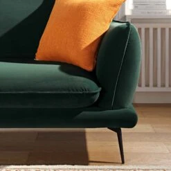 Obriel Forest Green Velvet Sofa, Grande Chaise Sofa Left Hand 16 Obriel Forest Green Velvet Sofa, Grande Chaise Sofa Left Hand -FINZ Furniture Shop GCSF 2400 PINE VEL LEFT scene3
