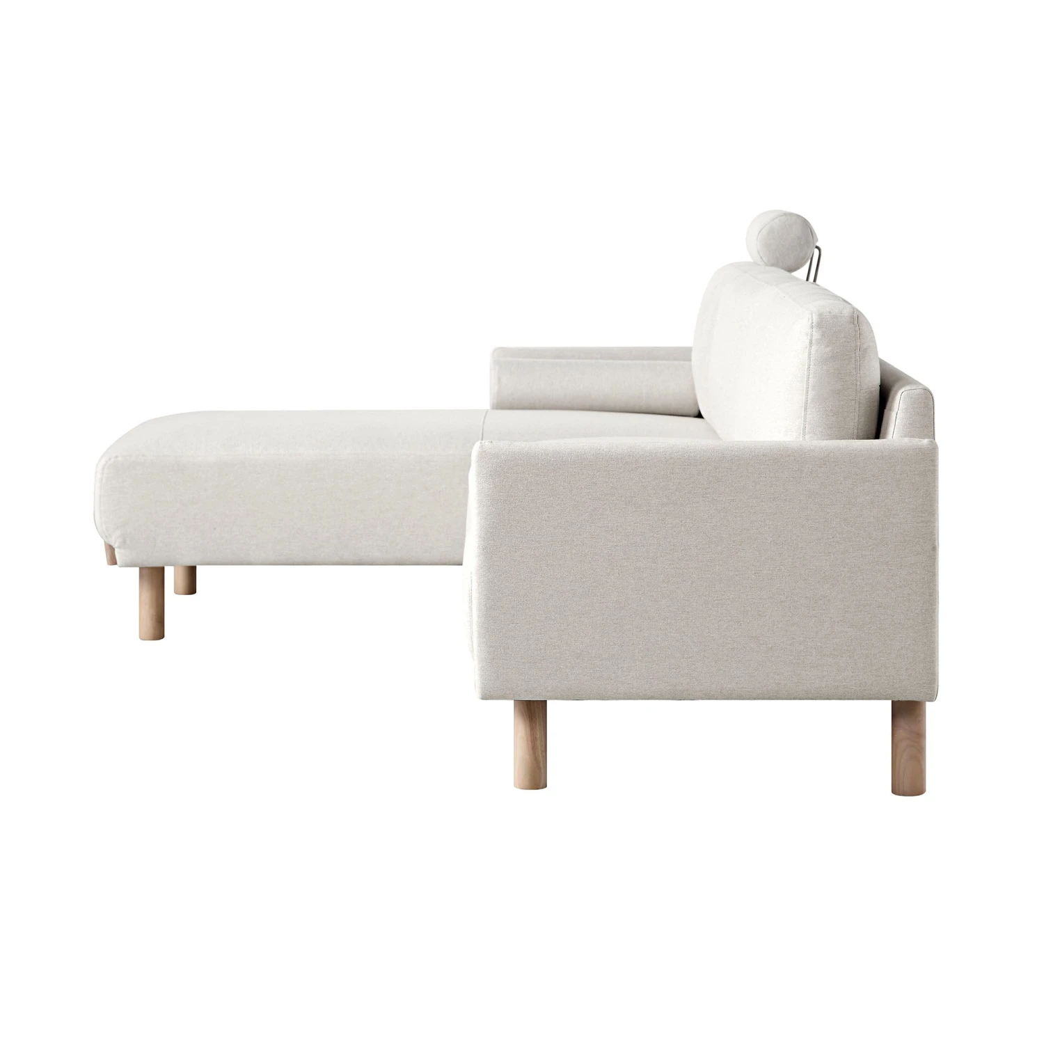 Timber Oatmeal Fabric Sofa, Large 3-Seater Chaise Sofa Left Hand 12 Timber Oatmeal Fabric Sofa, Large 3-Seater Chaise Sofa Left Hand - Image 10