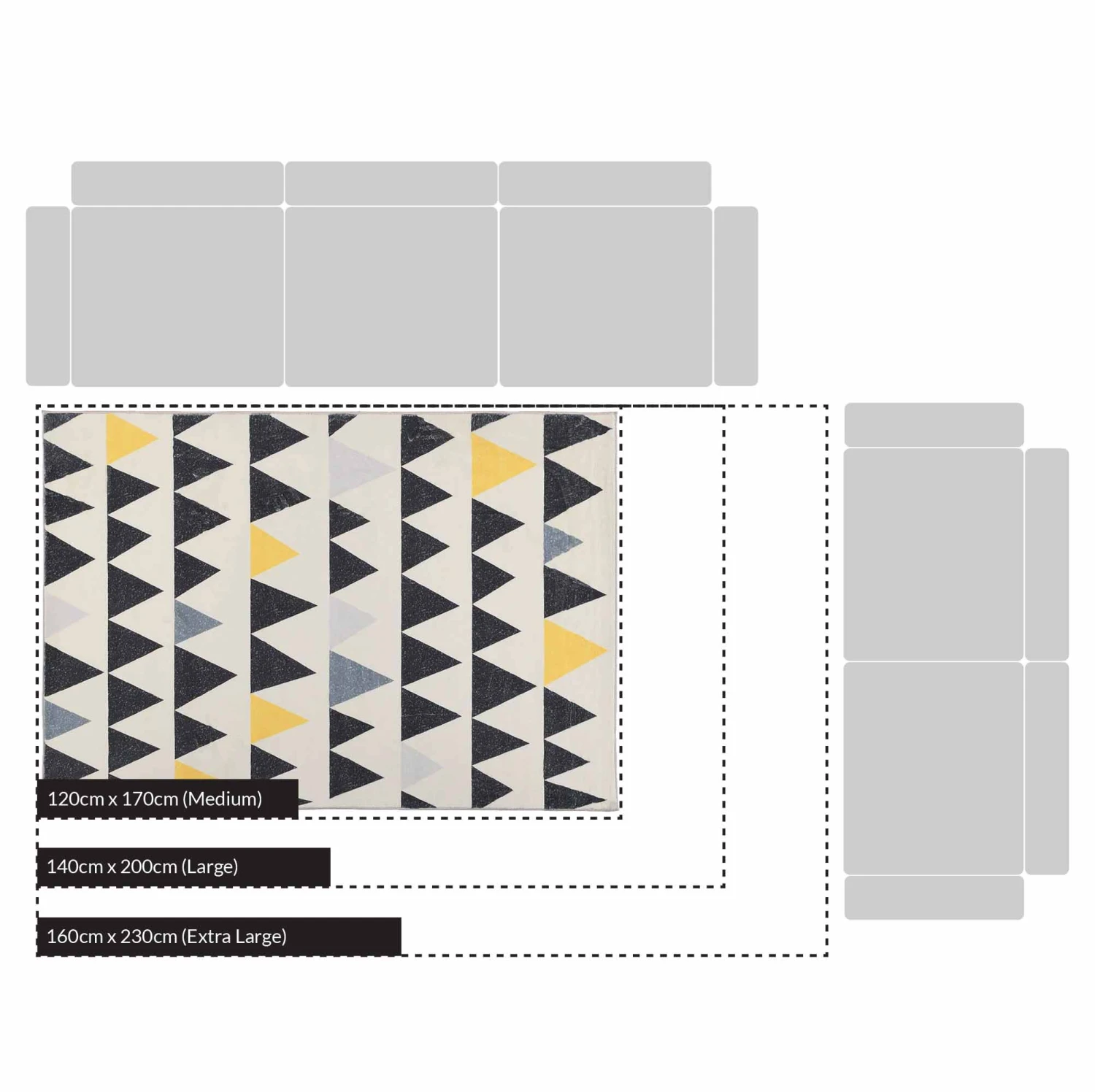 Hex Printed Rug 120 X 170 Cm 8 Hex Printed Rug 120 X 170 Cm - Image 6