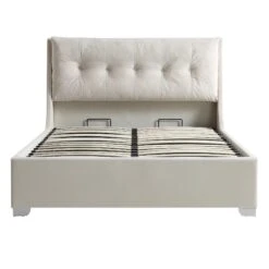 Hadley Champagne Velvet Ottoman Storage Bed -FINZ Furniture Shop JAH 010 CHAMPVEL WB1