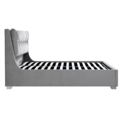 Hadley Grey Velvet Ottoman Storage Bed 19 Hadley Grey Velvet Ottoman Storage Bed -FINZ Furniture Shop JAH 010 GREYVEL WB5