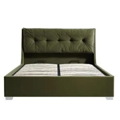 Hadley Moss Green Velvet Ottoman Storage Bed 20 Hadley Moss Green Velvet Ottoman Storage Bed -FINZ Furniture Shop JAH 010 MOSS VEL WB1