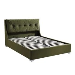 Hadley Moss Green Velvet Ottoman Storage Bed 21 Hadley Moss Green Velvet Ottoman Storage Bed -FINZ Furniture Shop JAH 010 MOSS VEL WB2