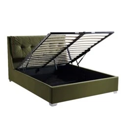 Hadley Moss Green Velvet Ottoman Storage Bed 22 Hadley Moss Green Velvet Ottoman Storage Bed -FINZ Furniture Shop JAH 010 MOSS VEL WB3