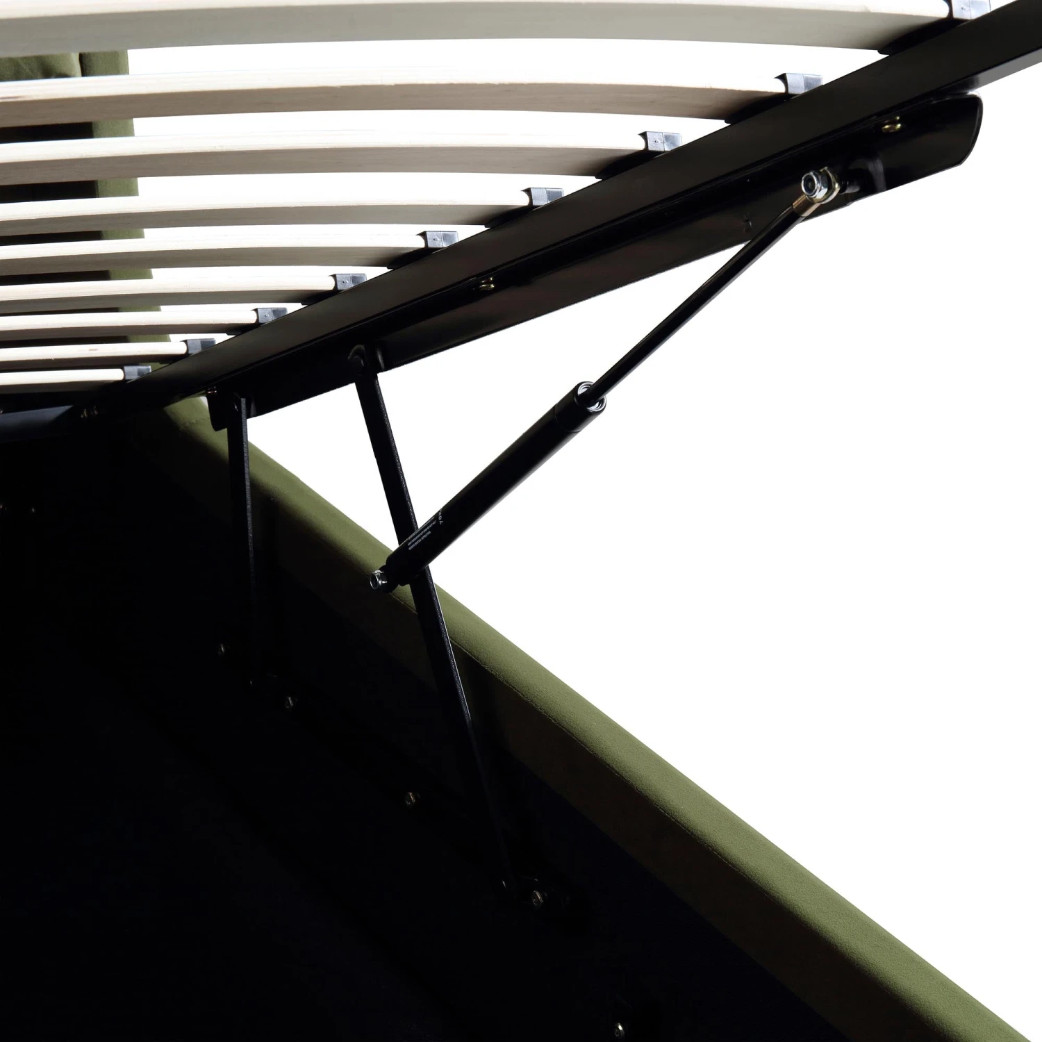 Hadley Moss Green Velvet Ottoman Storage Bed 14 Hadley Moss Green Velvet Ottoman Storage Bed - Image 12