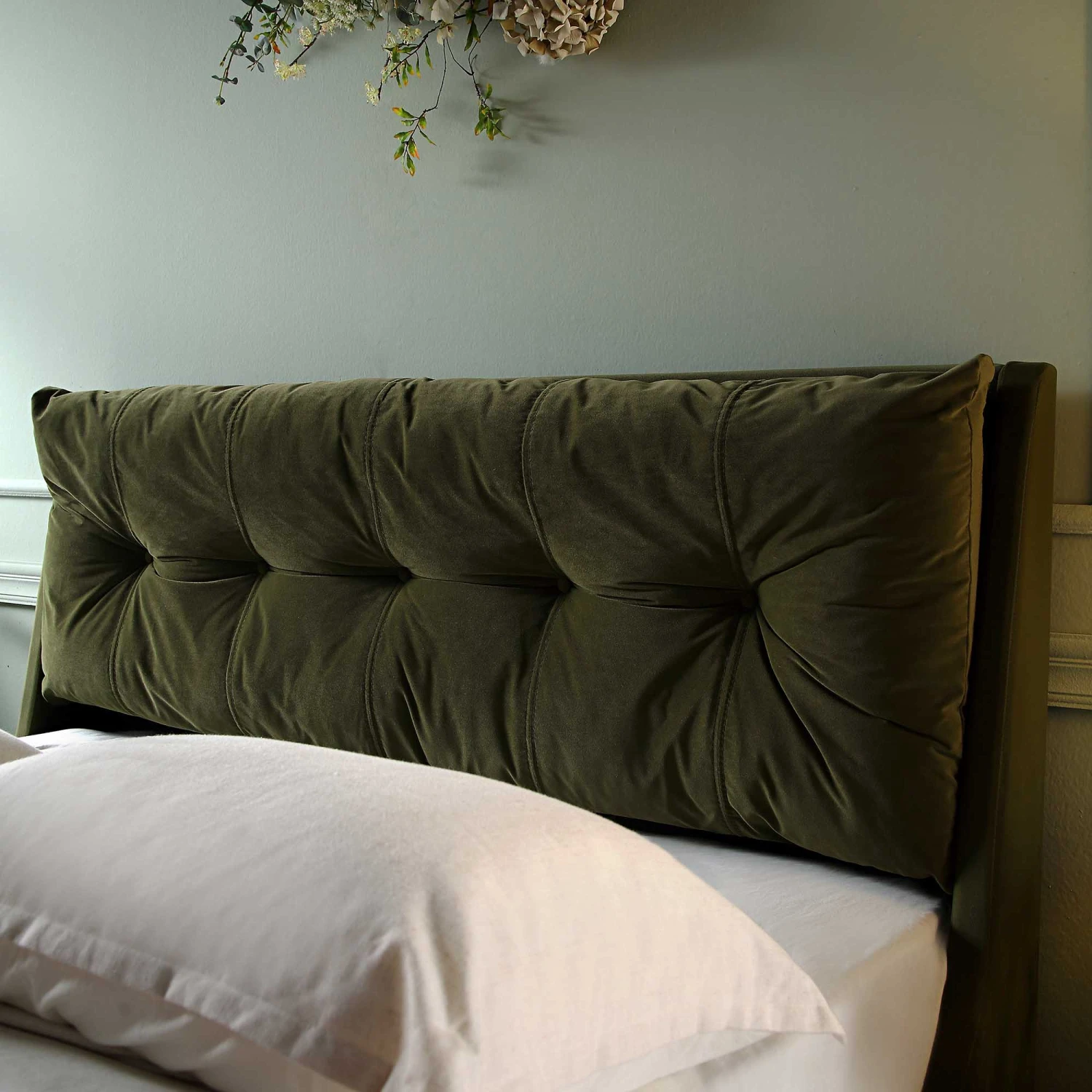 Hadley Moss Green Velvet Ottoman Storage Bed 6 Hadley Moss Green Velvet Ottoman Storage Bed - Image 4