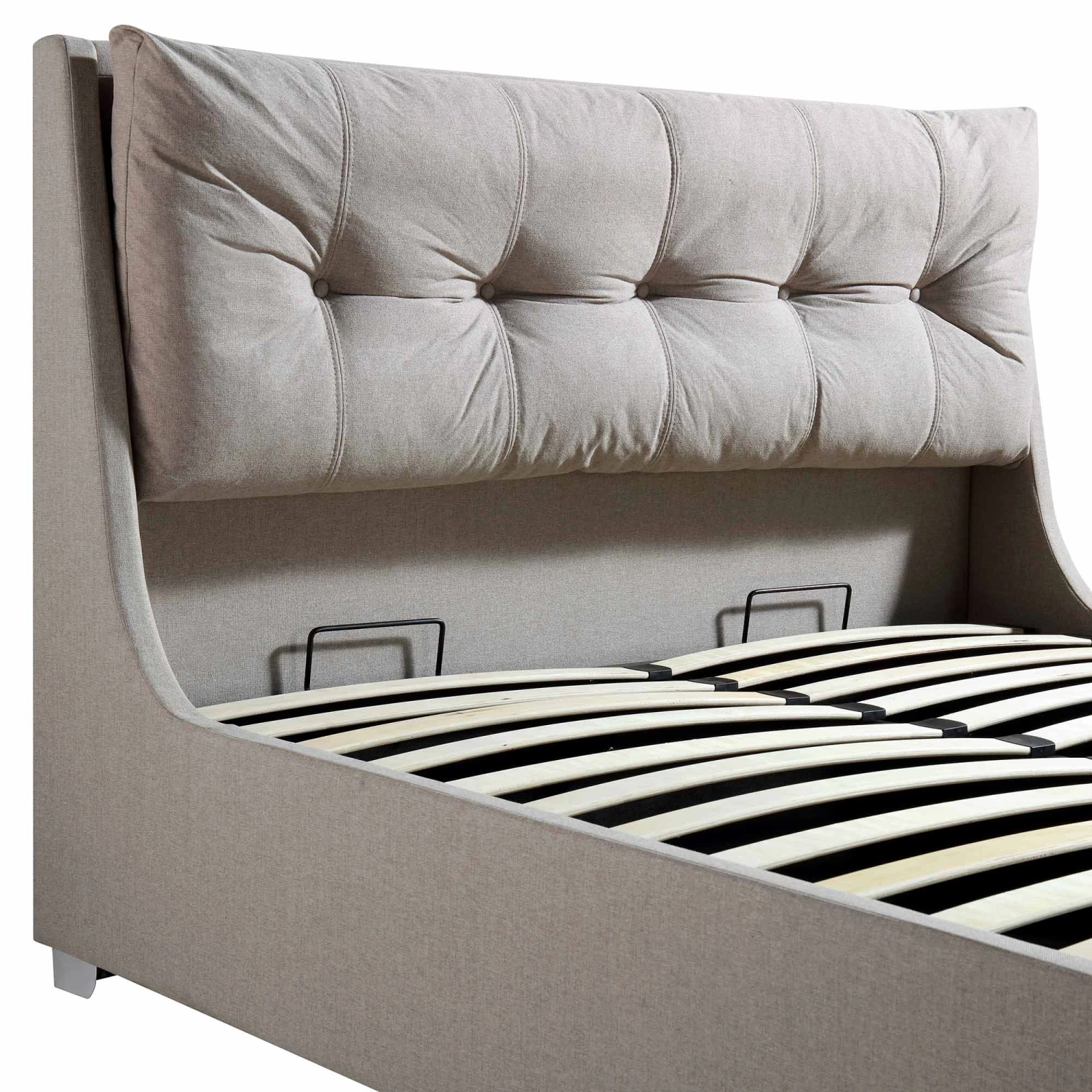 Hadley Stone Fabric Ottoman Storage Bed 14 Hadley Stone Fabric Ottoman Storage Bed - Image 12