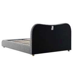 Egerie Curved Headboard Mist Grey Boucle Ottoman Storage Bed -FINZ Furniture Shop JAH 011 GREY BOUCLE WB6