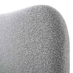 Egerie Curved Headboard Mist Grey Boucle Ottoman Storage Bed -FINZ Furniture Shop JAH 011 GREY BOUCLE detail2