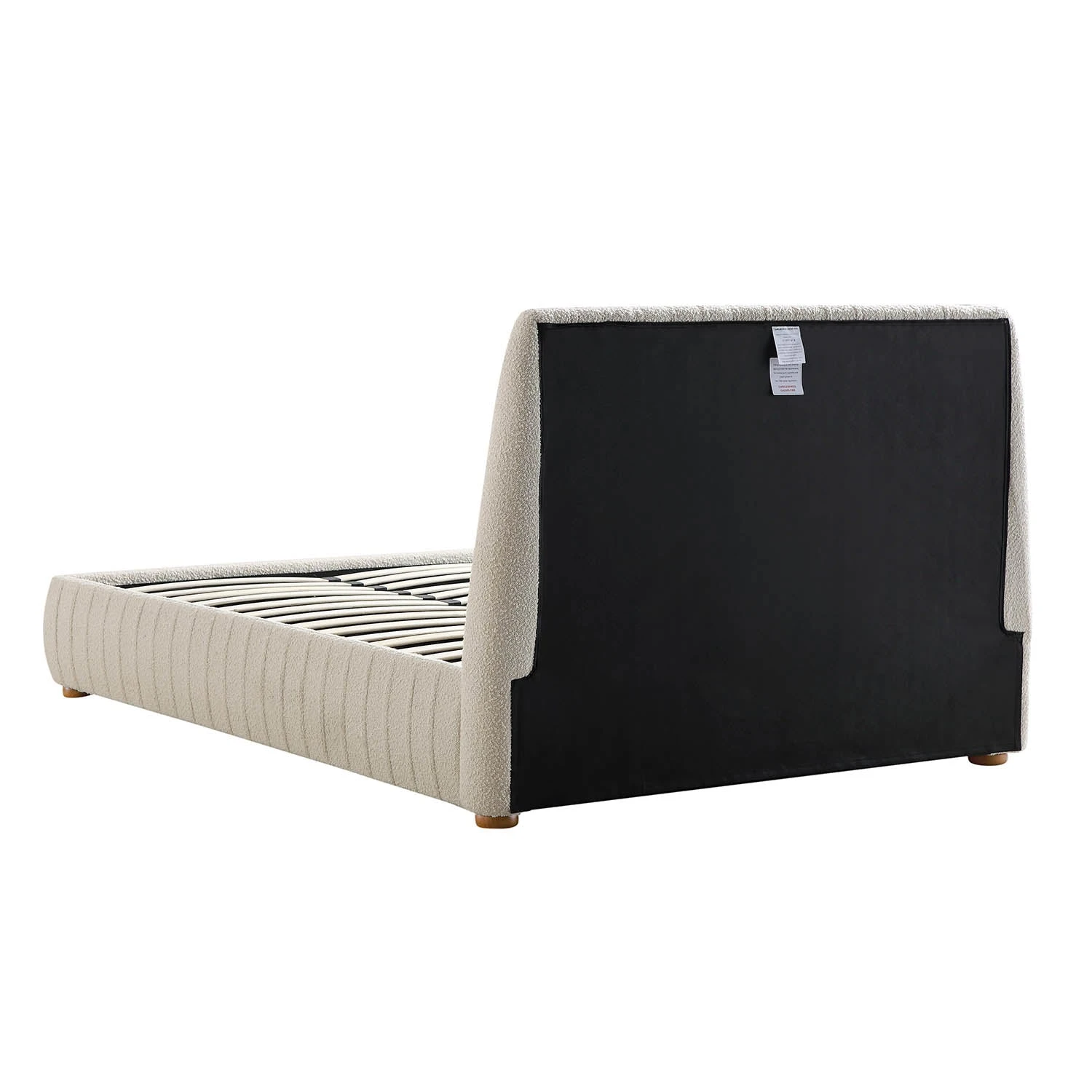 Helia Pleated Ottoman Storage Bed, Beige Boucle 12 Helia Pleated Ottoman Storage Bed, Beige Boucle - Image 10