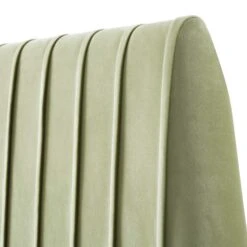 Helia Pleated Ottoman Storage Bed, Lichen Velvet 30 Helia Pleated Ottoman Storage Bed, Lichen Velvet -FINZ Furniture Shop JAH 012 LICHEN VEL detail2