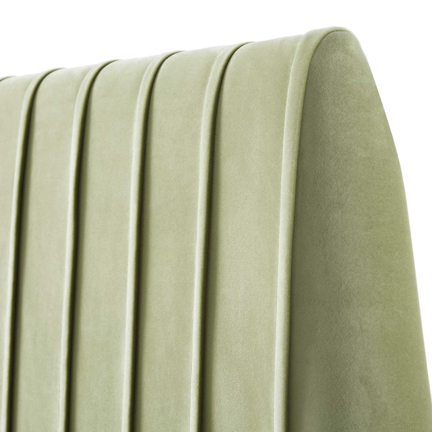 Helia Pleated Ottoman Storage Bed, Lichen Velvet 15 Helia Pleated Ottoman Storage Bed, Lichen Velvet - Image 13