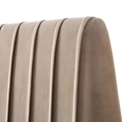 Helia Pleated Ottoman Storage Bed, Taupe Velvet 30 Helia Pleated Ottoman Storage Bed, Taupe Velvet -FINZ Furniture Shop JAH 012 MINK VEL detail2