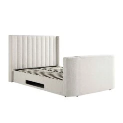 Wilton White Boucle Ottoman TV Bed 29 Wilton White Boucle Ottoman TV Bed -FINZ Furniture Shop JAH 015 ECRU BOU WB2