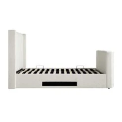 Wilton White Boucle Ottoman TV Bed 32 Wilton White Boucle Ottoman TV Bed -FINZ Furniture Shop JAH 015 ECRU BOU WB6