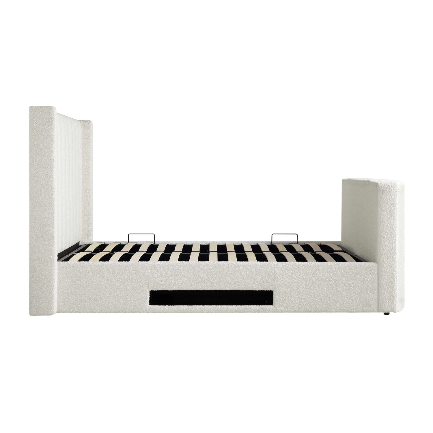 Wilton White Boucle Ottoman TV Bed 14 Wilton White Boucle Ottoman TV Bed - Image 12