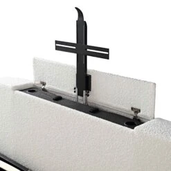 Wilton White Boucle Ottoman TV Bed 36 Wilton White Boucle Ottoman TV Bed -FINZ Furniture Shop JAH 015 ECRU BOU detail3