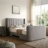 Wilton Grey Fabric Ottoman TV Bed -FINZ Furniture Shop JAH 015 GREY FAB main