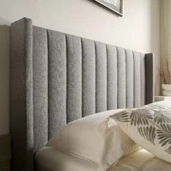 Wilton Grey Fabric Ottoman TV Bed 26 Wilton Grey Fabric Ottoman TV Bed -FINZ Furniture Shop JAH 015 GREY FAB scene5