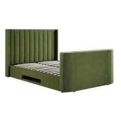 Wilton Moss Green Velvet Ottoman TV Bed 28 Wilton Moss Green Velvet Ottoman TV Bed -FINZ Furniture Shop JAH 015 MOSS VEL WB2