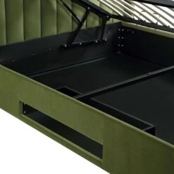 Wilton Moss Green Velvet Ottoman TV Bed 33 Wilton Moss Green Velvet Ottoman TV Bed -FINZ Furniture Shop JAH 015 MOSS VEL detail5