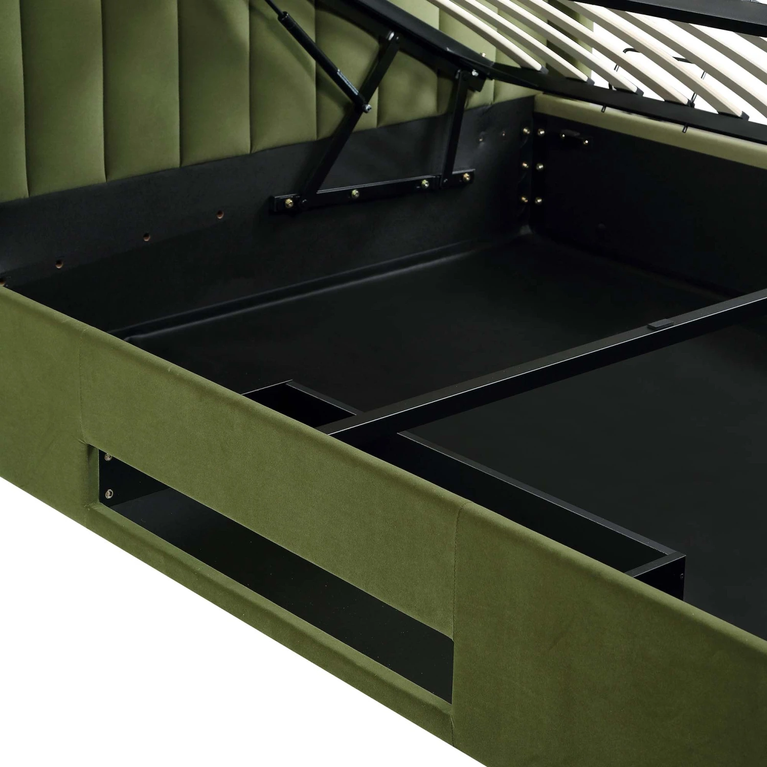 Wilton Moss Green Velvet Ottoman TV Bed 16 Wilton Moss Green Velvet Ottoman TV Bed - Image 14