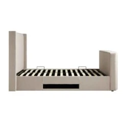 Wilton Warm Stone Fabric Ottoman TV Bed -FINZ Furniture Shop JAH 015 SAND FAB WB6