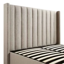 Wilton Warm Stone Fabric Ottoman TV Bed -FINZ Furniture Shop JAH 015 SAND FAB detail1