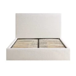 Hampstead Ecru Boucle Curved Bed 19 Hampstead Ecru Boucle Curved Bed -FINZ Furniture Shop JAH 016 ECRU BOU bedonly WB2