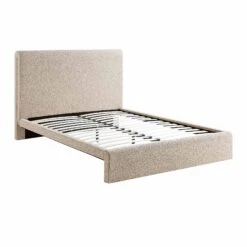 Hampstead Taupe Boucle Curved Bed 18 Hampstead Taupe Boucle Curved Bed -FINZ Furniture Shop JAH 016 TAUPE BOU WB1