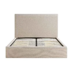 Hampstead Taupe Boucle Curved Bed 16 Hampstead Taupe Boucle Curved Bed -FINZ Furniture Shop JAH 016 TAUPE BOU WB2