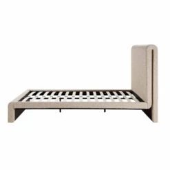 Hampstead Taupe Boucle Curved Bed 19 Hampstead Taupe Boucle Curved Bed -FINZ Furniture Shop JAH 016 TAUPE BOU WB3