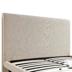 Hampstead Taupe Boucle Curved Bed 21 Hampstead Taupe Boucle Curved Bed -FINZ Furniture Shop JAH 016 TAUPE BOU detail1