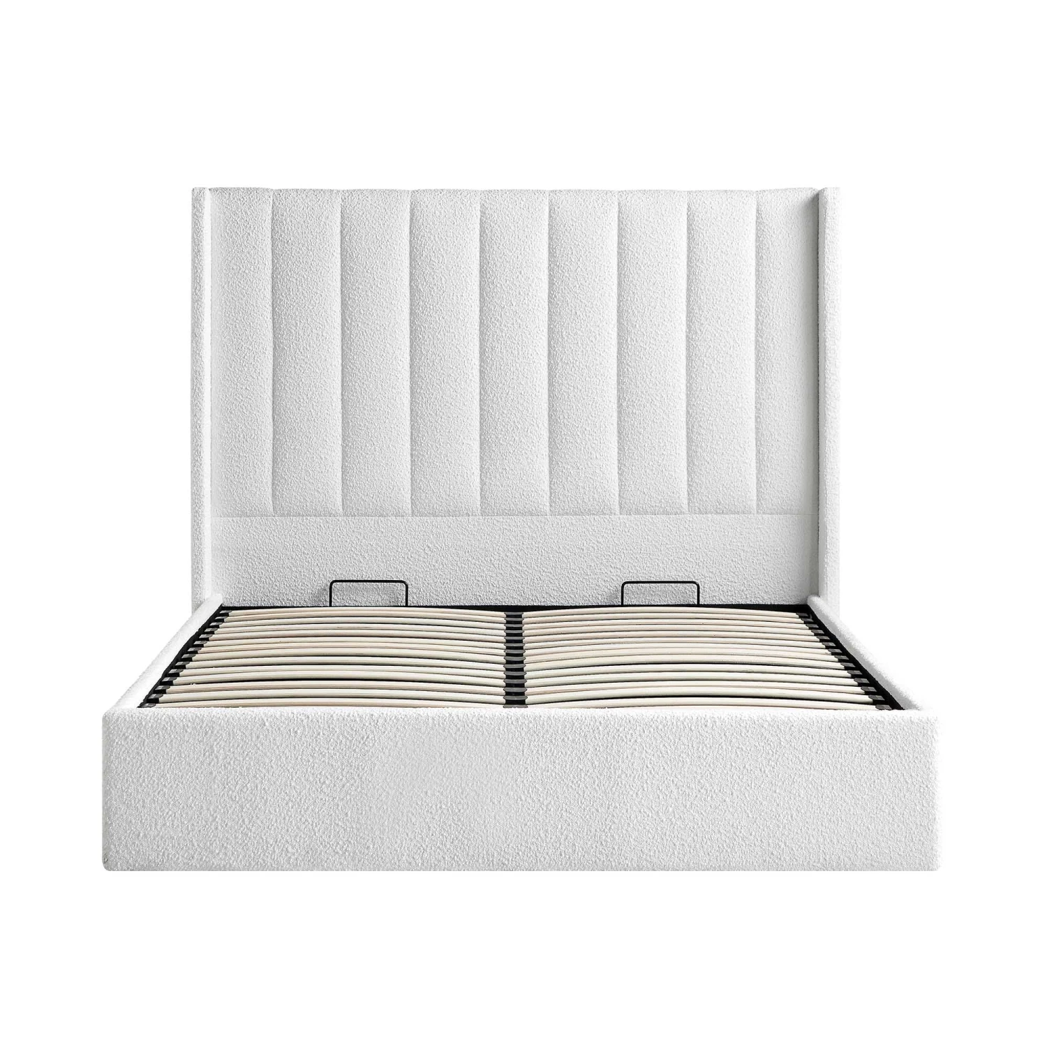 Wilton White Boucle Ottoman Storage Bed 9 Wilton White Boucle Ottoman Storage Bed - Image 7
