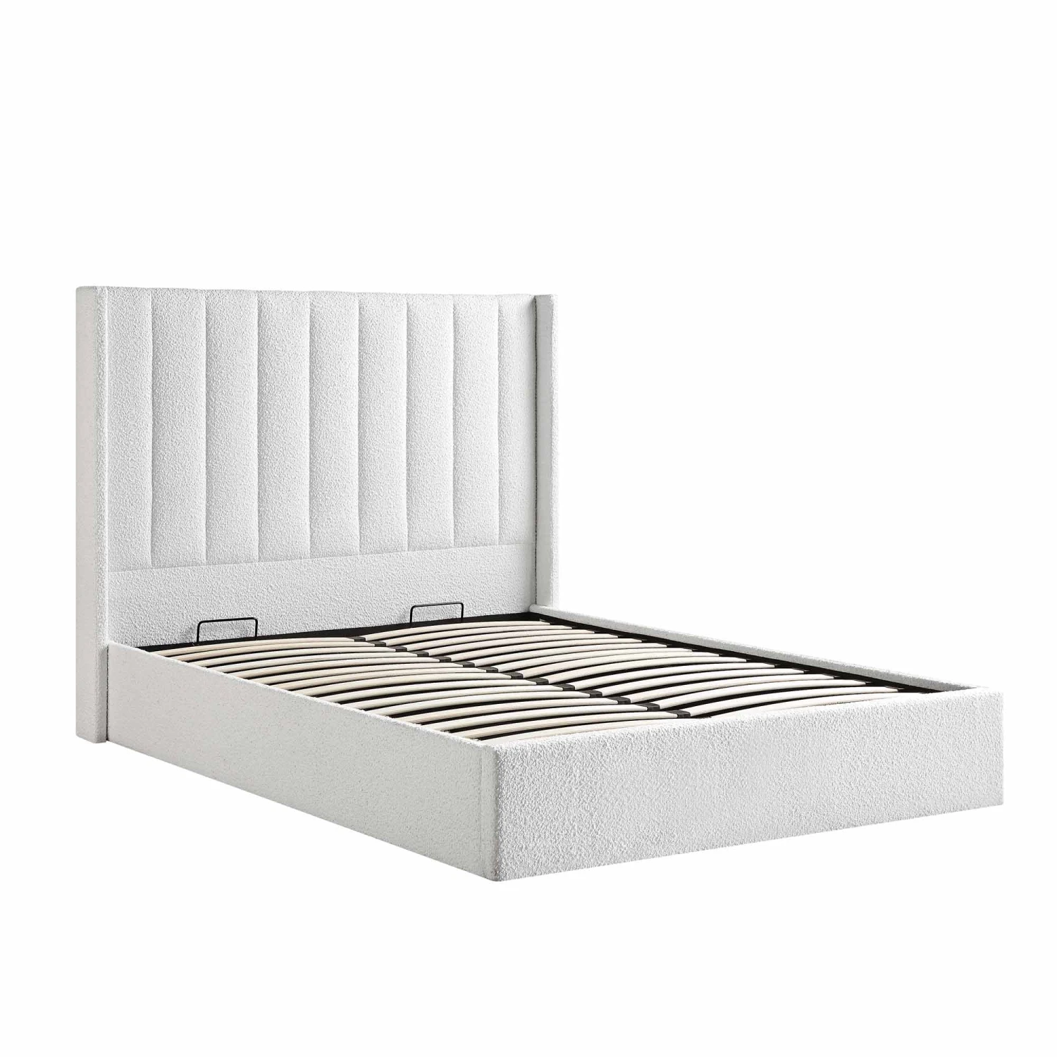 Wilton White Boucle Ottoman Storage Bed 10 Wilton White Boucle Ottoman Storage Bed - Image 8