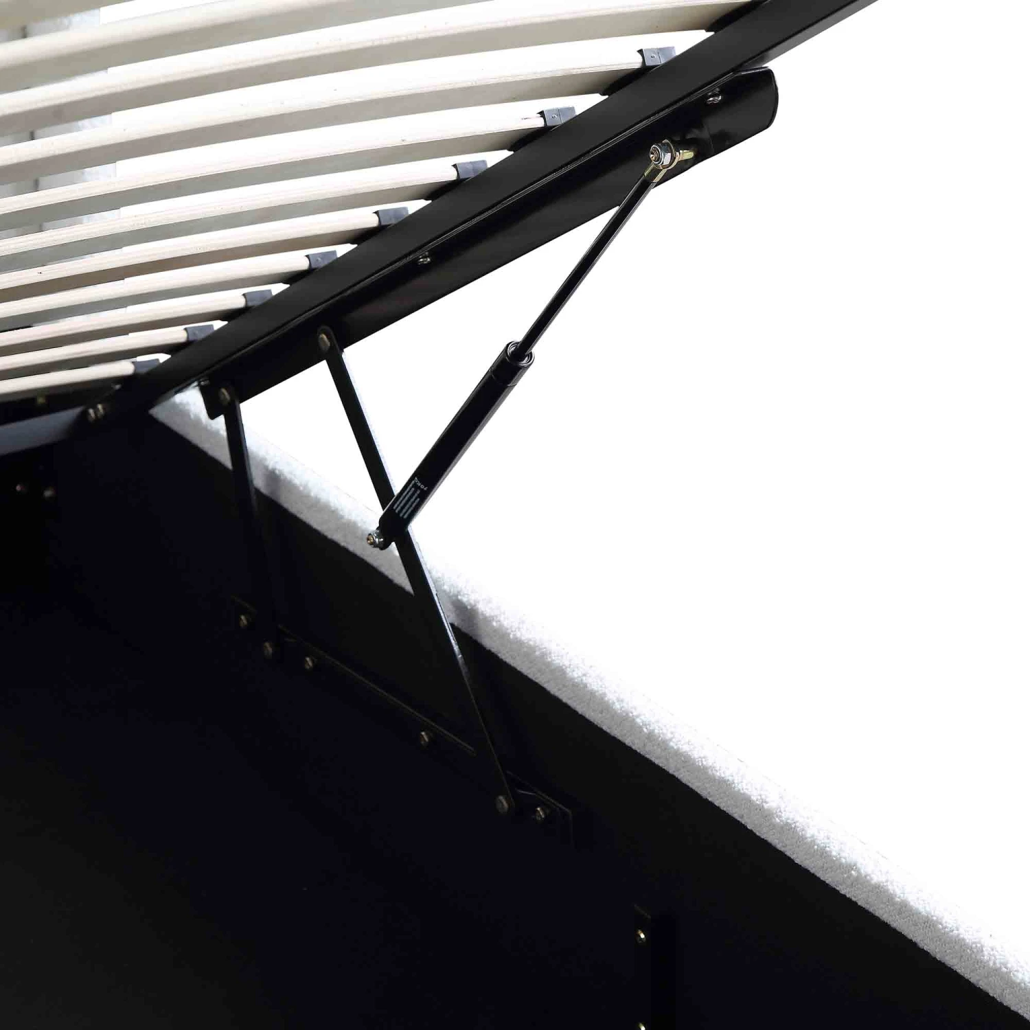 Wilton White Boucle Ottoman Storage Bed 15 Wilton White Boucle Ottoman Storage Bed - Image 13