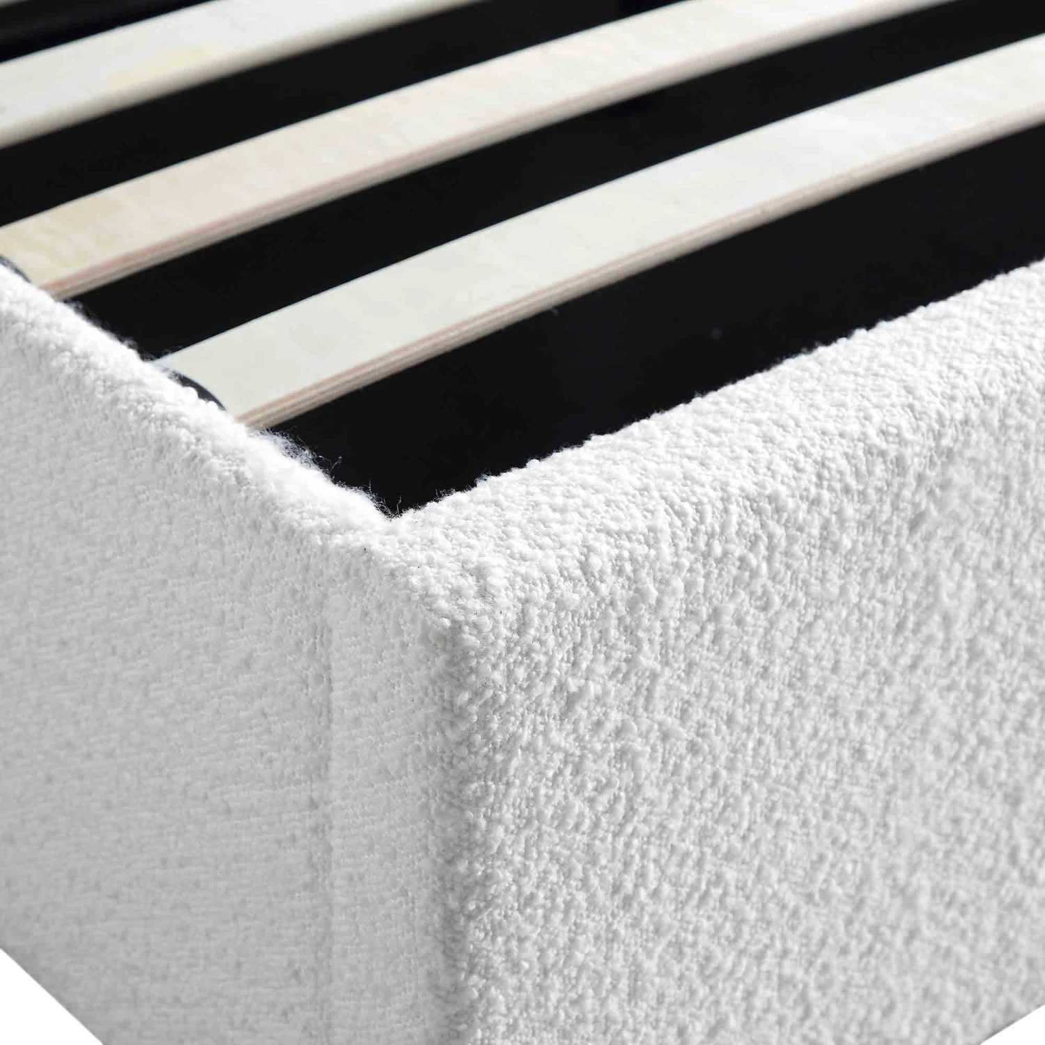 Wilton White Boucle Ottoman Storage Bed 16 Wilton White Boucle Ottoman Storage Bed - Image 14